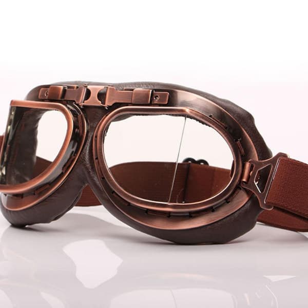 Retro vind- och dammtät motorcykelglasögon brown