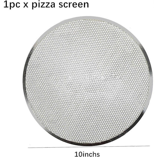 Grill Pizza i sömlös aluminium (10 tum), bakplåt, köksredskap, baktillbehör, gör-det-själv-verktyg