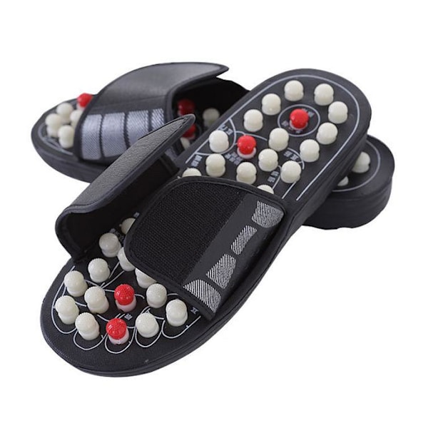 Fotakupunkturmassager, fotmassage tofflor, halkfria hemtofflor, lindrar plantar fasciit White XL