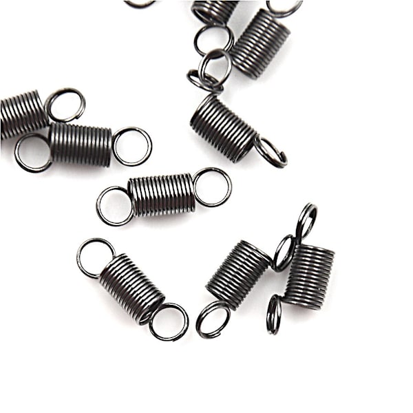 10 stk 15mm rustfritt stål liten strekkfjær med krok for strekk DIY-leke Hfmqv