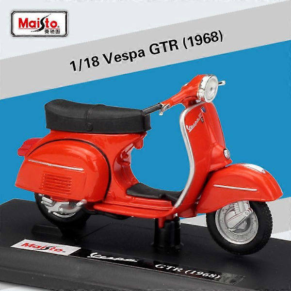 1:18 Vespa P150x 50 98 Gtr Gts 300 Lxv 2013 Sprint 150 Abs Scooter Motorcykel Simulation Legeringsmodell Retro Motorcykel GTR