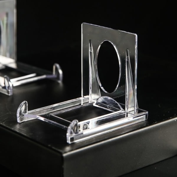 20 set akryl display stativ Klar stativ Mini mynthållare Transparent 20st-20st