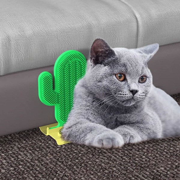 Cat Corner Scratcher - Bekväm Corner Cat Comb | Cat Self Groomer Husdjursmassagekammar Borste Kattvårdsborstar för innekatter, självmassageverktyg