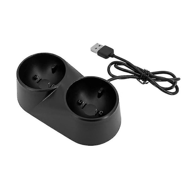 Spilkontrol Oplader Kompatibel Med Ps4 Vr Move Bevægelsescontroller Playstation Play Station Ps 4 Opladningsdock Docking Opladningsstøtte (Kun Oplader)