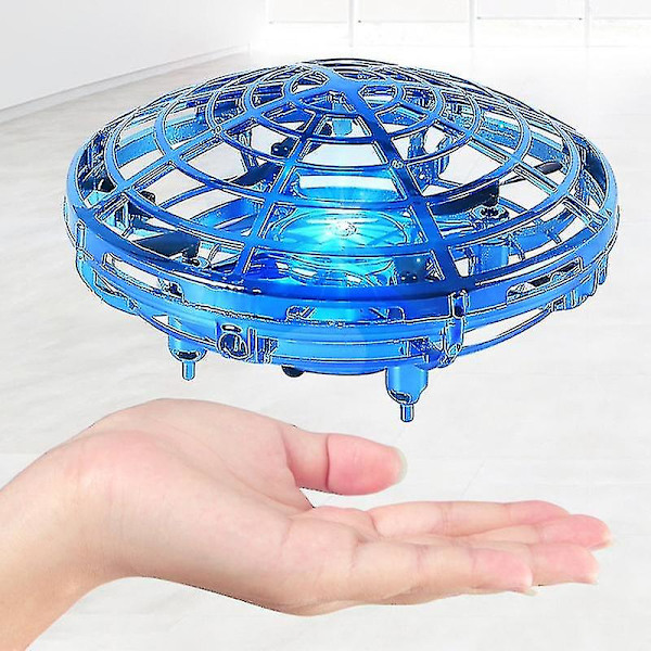 Mini Ufo Rc Drone Infrarød Håndsensing Induktion Helikopter Model Elektrisk Bærbar Quadcopter Legetøj Til Børn Yo blue