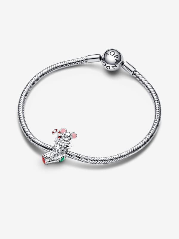 Pandora - Festlig Mus & Strumpa Berlock - Sterlingsilver