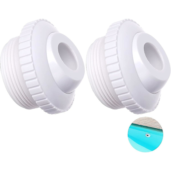 Pool Nozzle Directional Drain Hole 2 Piece Pool Return Nozzle Replacement Parts Accessories Threaded Pool Accessories