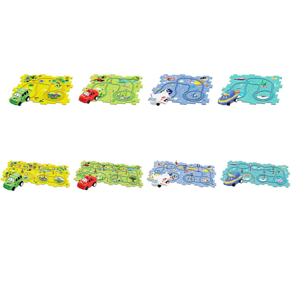 Oppimisleluradat, akkukäyttöinen leluauto ja palapelitaulu 15pcs