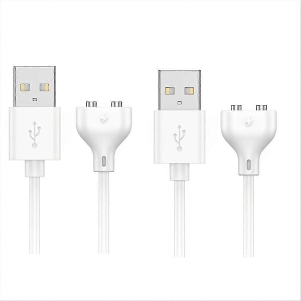 2 stk. magnetisk USB DC-opladerkabel, 0,8 m opladerkabel til massager, elektriske tandbørster, børneur