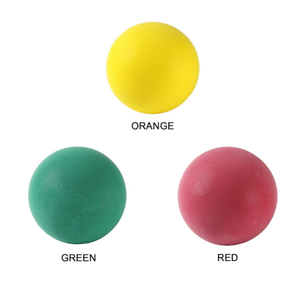 Blød Indendørs Lydløs Bold Til Børn, Speciel Elastisk Polyuretan Legetøj Til Indendørs Leg, Ikke-Destruktiv Sjov. Gul Farve. 18cm. 145g red