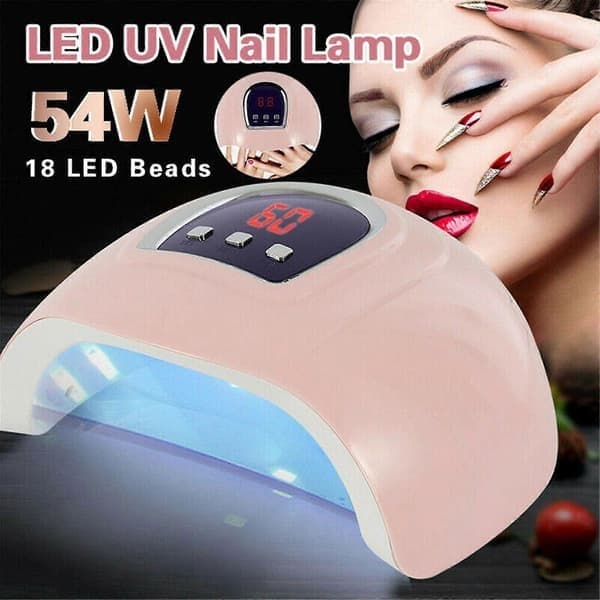 54W Pro neglelak tørrelampe LED Gel Akryl hærdende manicure timer