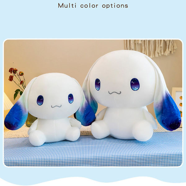 Cinnamoroll Plyschleksak Kawaii Cartoon Stjärnögda Cinnamoroll Docka Plyschleksak Present till Pojkar Flickor Vit 40cm
