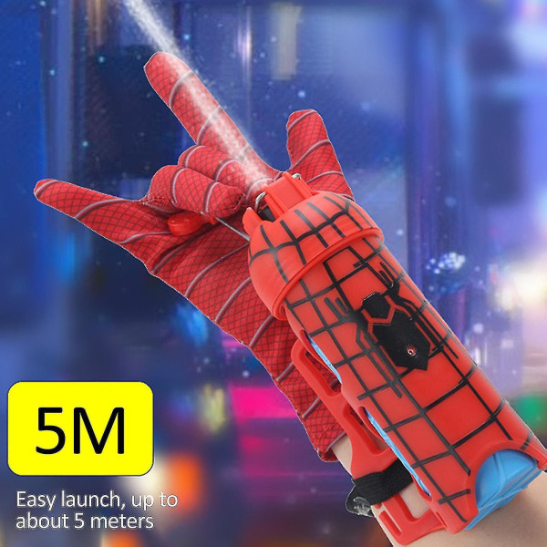 Spider-man Glove Web Shooter Hero Launcher Wrist Toy Set Spiderman Bracers Leksaker C