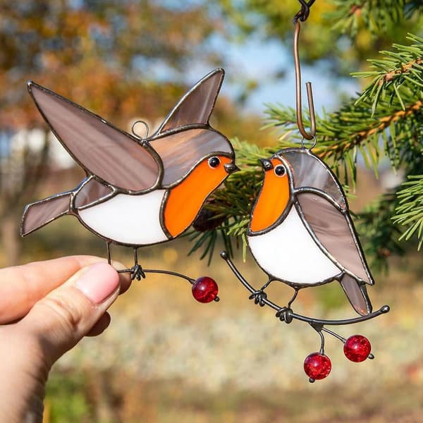 Hängande på tråd Hög Akryl Suncatcher Uggla Panel Hem De