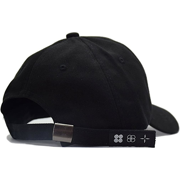 Liangnv Baseball Cap K-pop Boys Outdoor Iron Ring Snapback Hat Casual Adjustable Dad Hat Hip Hop Hat Black Ring -