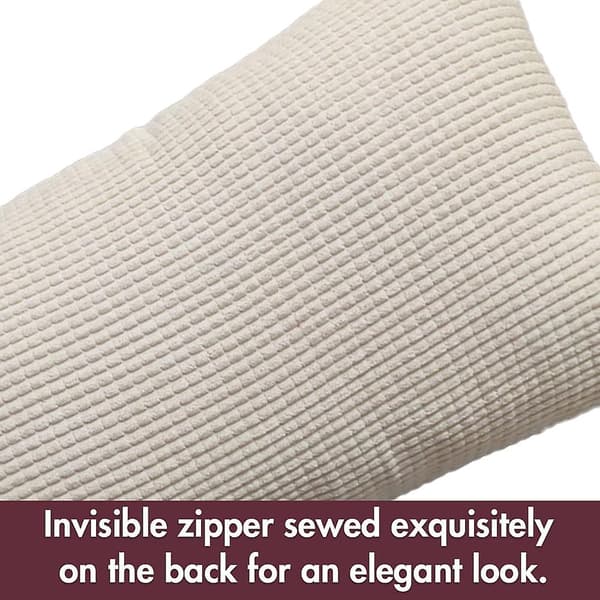 Soffa midjeskydd kuddfodral sovrum sängbord kontor bil rektangulärt kuddfodral vitt white
