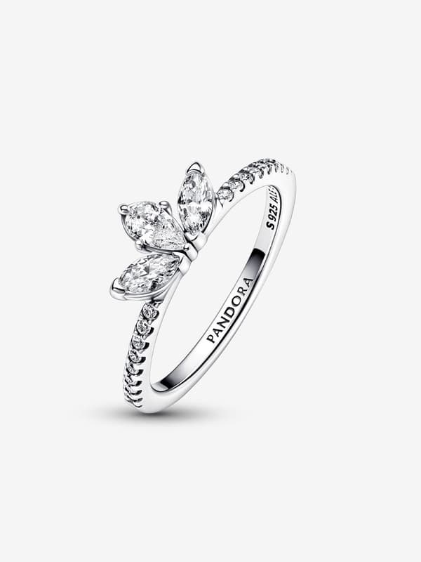Pandora - Sparkling Herbarium Cluster -sormus - Sterlinghopea Circumference: 58mm