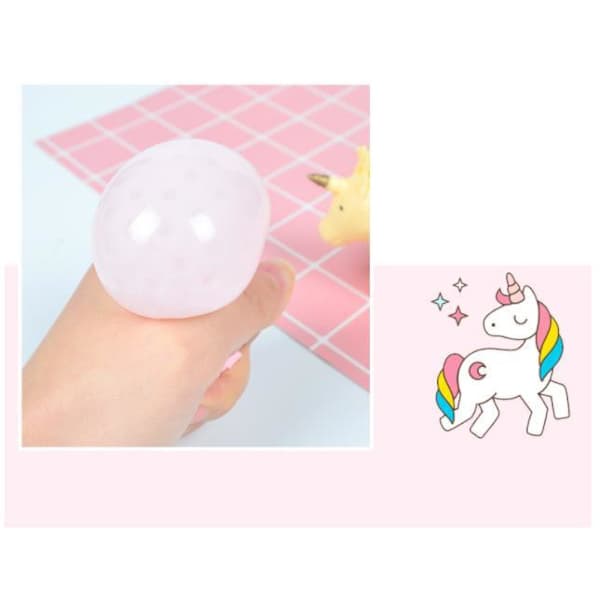 Enhjørning Orbeez Anti-stress bold fidget legetøj Pop it Blå Blå Blå