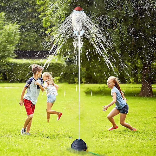 Raket Legetøj, Udendørs Have Sprinkler Legetøj, Raket Sprinkler Sommer Legetøj | Vandtryk Kontrol Flyvehøjde (grå)