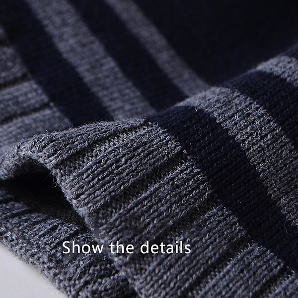 Vinter Beanie Hat Varmt Strikket Cuffed Plain Toboggan Cap