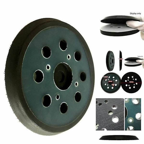 Lucy Wei 8-hulls slipeplate erstatningsplate, slipeplate for Makita Bo5031, M9204, Bo5021, Bo5041, eksentrisk slipemaskin (125 mm)