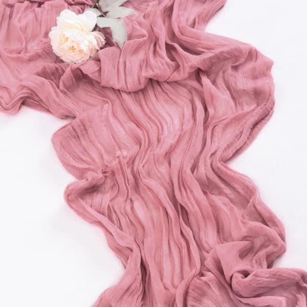 Bohemsk rustikk gasbind duk Lys rosa gasbind duk til babyshower dekorasjon svart 90cmx400cm black 90cmx400cm