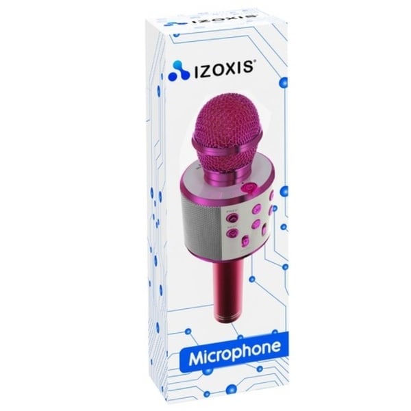 Karaokemikrofoni kaiuttimella / Karaoke mikrofonilla - Bluetooth Pink