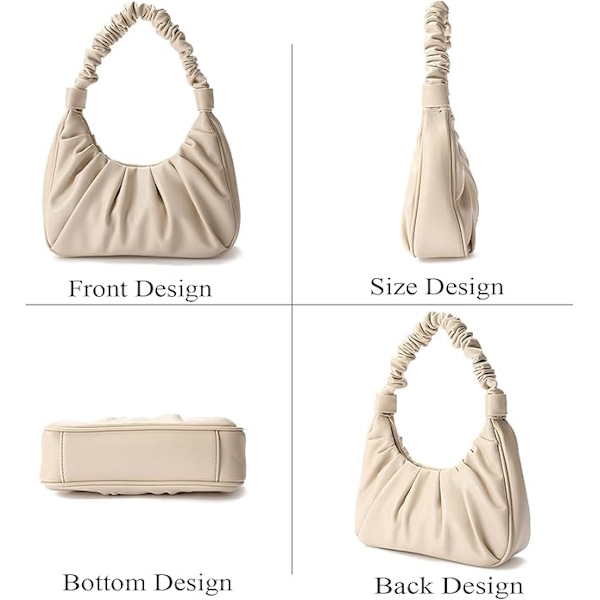 Crossbody väska dam axelväska liten för kvinnor, dam axelväska handväska med justerbar rem elegant clutch plånbok
