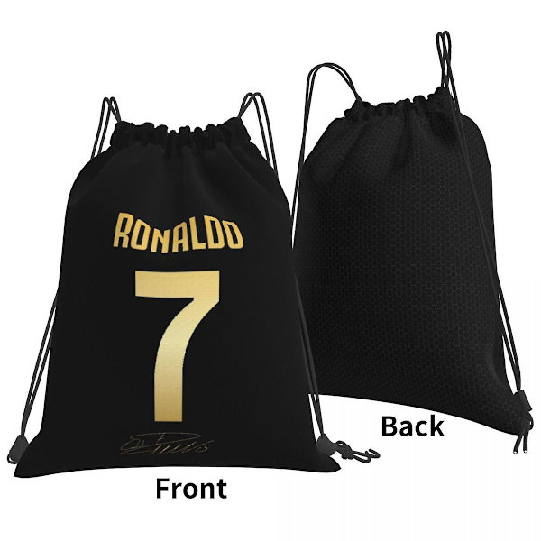 Cr7 Cristiano Ronaldo -reput reppu Multi-function Drawstring Bags Drawstring Bundle Pocket Sports Bag Book Bags For Travel Students One Size 10