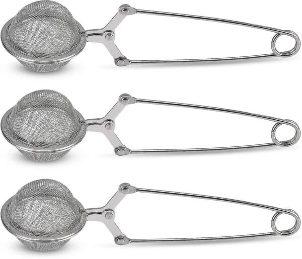 3 st rostfria tebollar, multifunktionell tesil