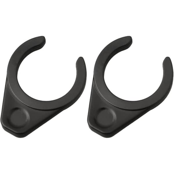 Sæt med 2 par quick-release foldbare låsespænder til cykelpedaler, sort/gul