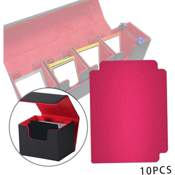 10 kpl korttijakajaa, vakiokokoisia kortteja, korttien lajittelusivut, pelikorttierotin pelikortteihin Rose Red