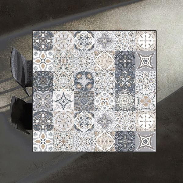 24 kpl (15cm x 15cm, 6x6 tuumaa) Vintage Victorian Tile -tarroja,