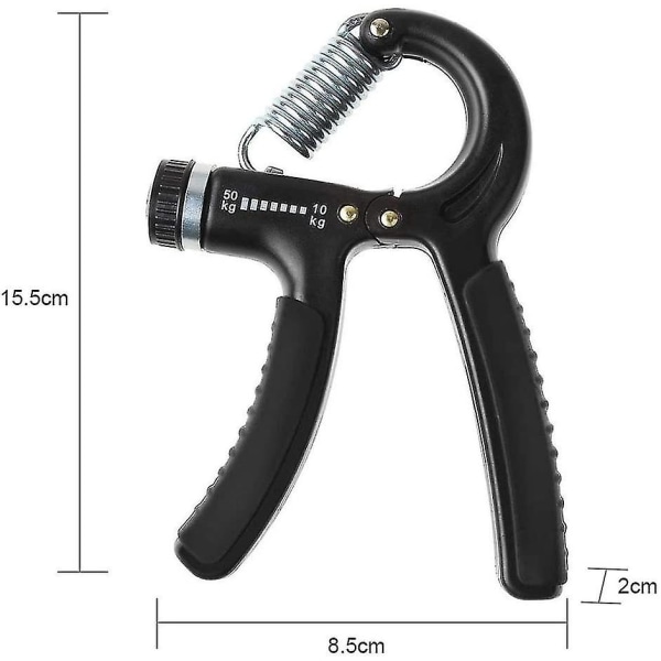 Håndgrep, fingerøvelse Justerbar motstand 10-50 kg Håndgrep Trening Kroppsbygging/vekt Gripper/håndtakstrening for fingre og underarmsstyrke