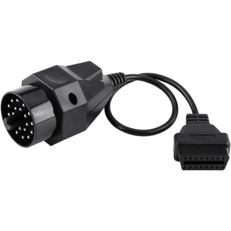 OBD2 20-bens til 16-bens adapterkabel – Kompatibel med E36 E38 E39 E46 E53 X5 Z3 – ABS-materiale – Længde 320 mm