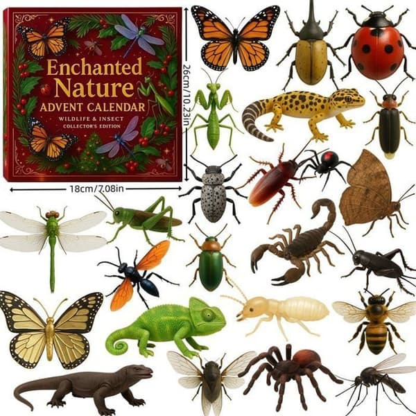Nature's Tip Julekalender, 24-dages nedtælling med 24 vilde dyre- og insektophæng