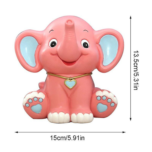 Spara Pengar i Spargris i Form av en Baby Elefant i Seriefigur - Pengar Spargris i Harts - Julklappar till Barn Xxfe BYBL