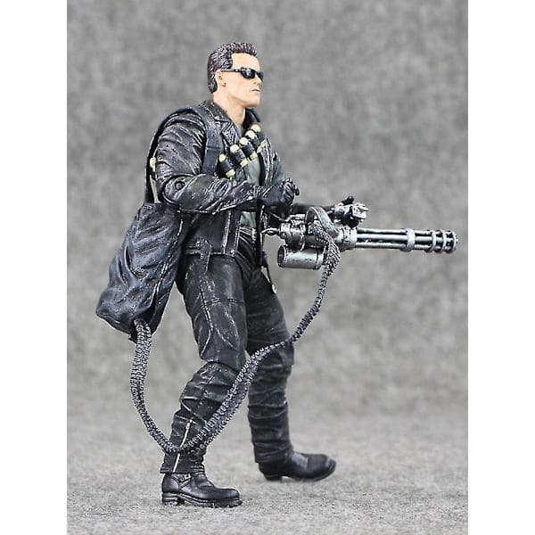 Terminator 2 Judgment Day T-800 Arnold Actionfigur Leksaksmodell för Gåva