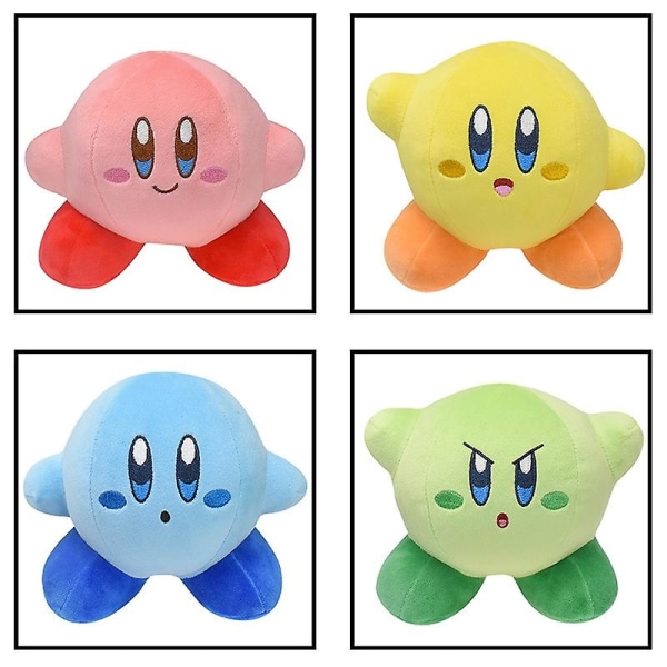 Paikkatarvike Nintendo peli Kirby lelut 4 söpö tähti Kirby pehmo nukke nukke tagilla Pinkki 15cm左右