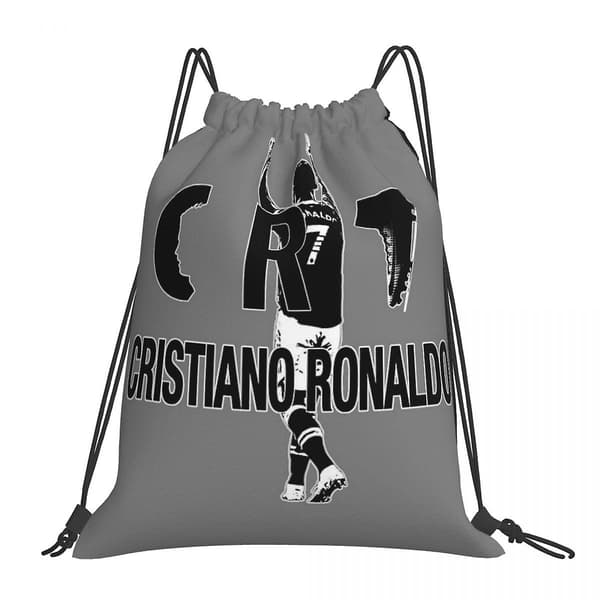 Cr7 Cristiano Ronaldo Ryggsäckar Multifunktionell Dragsko Väska Dragsko Bundle Pocket Sportväska Bokväskor För Resor Studenter One Size 15