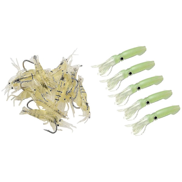 10 stk/pakke 4 cm fiske myk reke lokke Pesca lokke nær karpe jigg