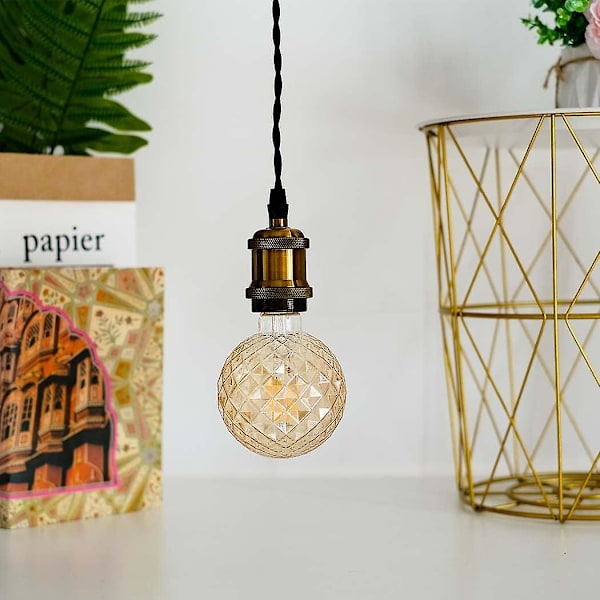 Vinterkampanj, e27, E27 4w LED-lampa, retroglödlampa, idealisk för nostalgisk och retrobelysning, varmvit, G95