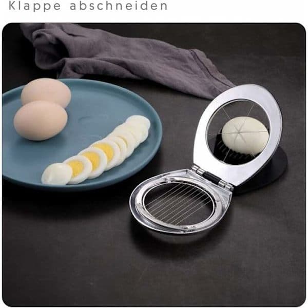 B Eggdeler i rustfritt stål, eggdeler, eggdeler (tåler oppvaskmaskin)
