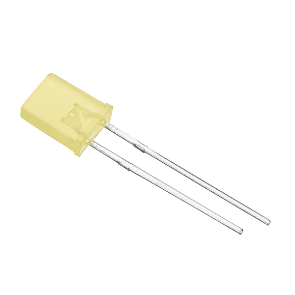 2x5x7mm x LED-lygtepære, 150 stk. rektangulær lysende diode til elektronisk komponentindikator, gul