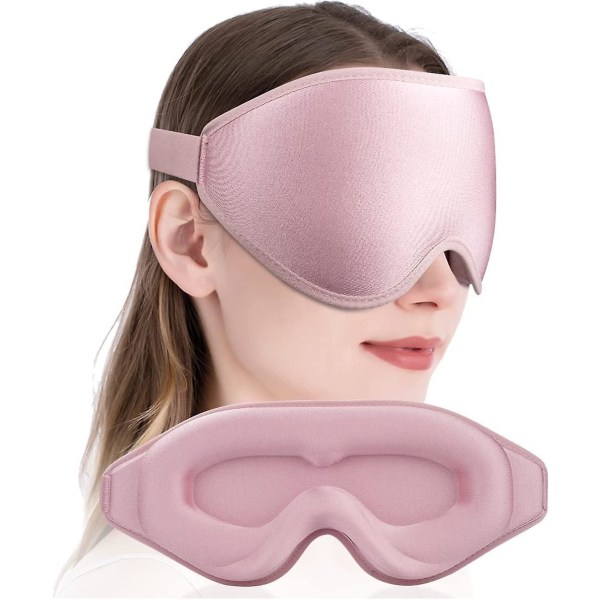 Sleep masks miehille naisille, 3D muotoiltu silmänaamari nukkumiseen, 99 % Blackout silmäsuojat ripsiin