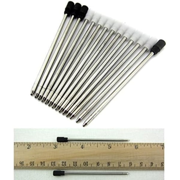2,75\" Sorte kuglepenne-refill til Swarovski-penne, 7 cm sorte blækrefill, kompatibel med Swarovski Crystal Element Crystal Stylus kuglepenne 10Pcs
