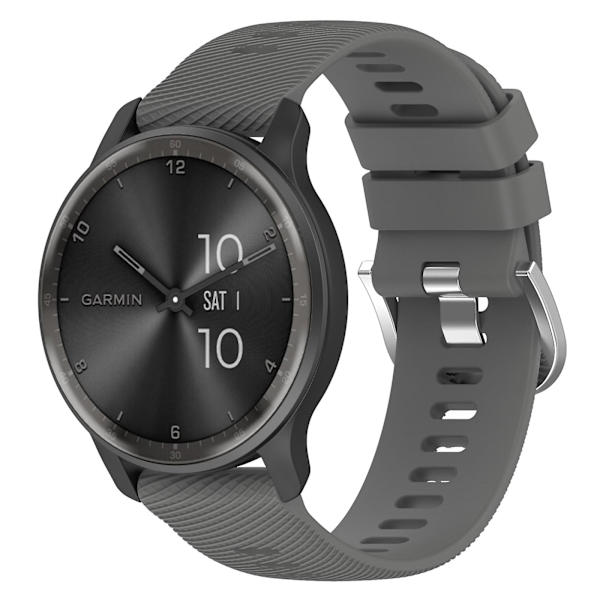 Silikoninen kellon ranneke Garmin Venu 2:lle Dark Grey