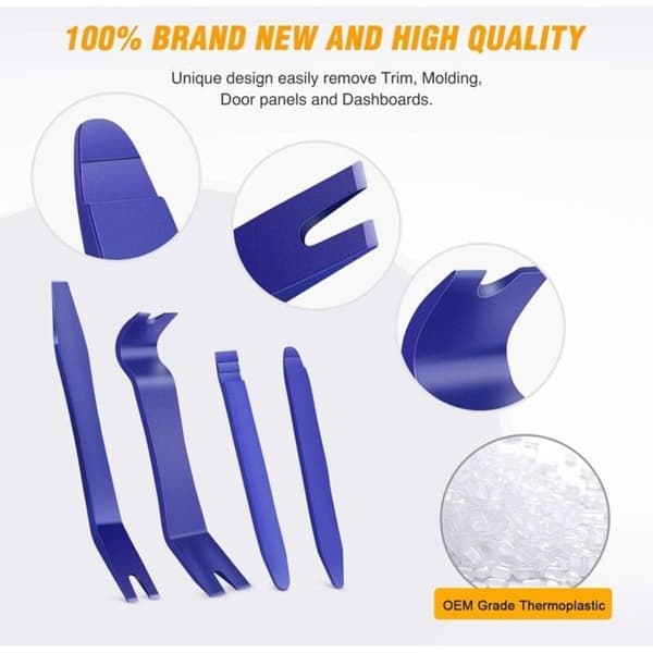 265 stk. plastnitteclips Universal plastvingeclips Bilclips Kofangerbefæstelser Nitteclips