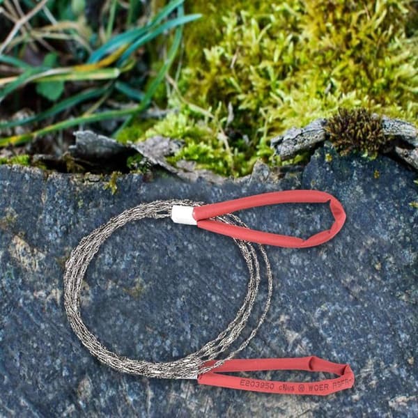 Överlevnadstrådsåg | Bärbart överlevnadsverktyg i fickformat | Trådsåg för camping, vandring, trekking