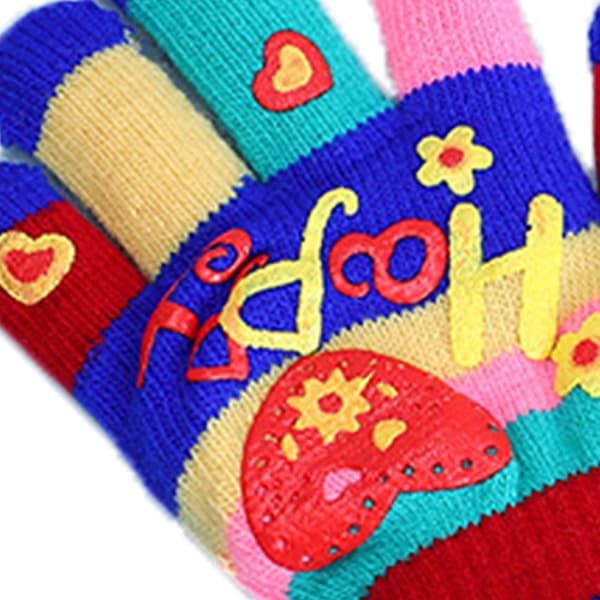 Barnehansker for jenter/gutter Unisex varme myke vinterhansker style 1